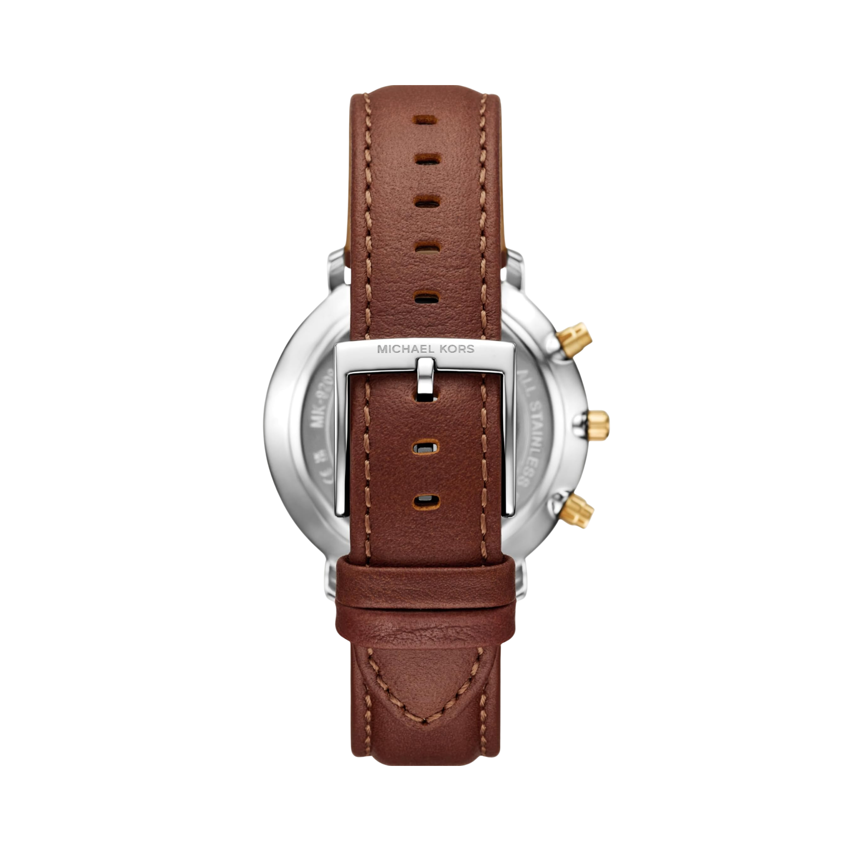 Michael Kors Men Blake Leather Watch - Luggage Brown