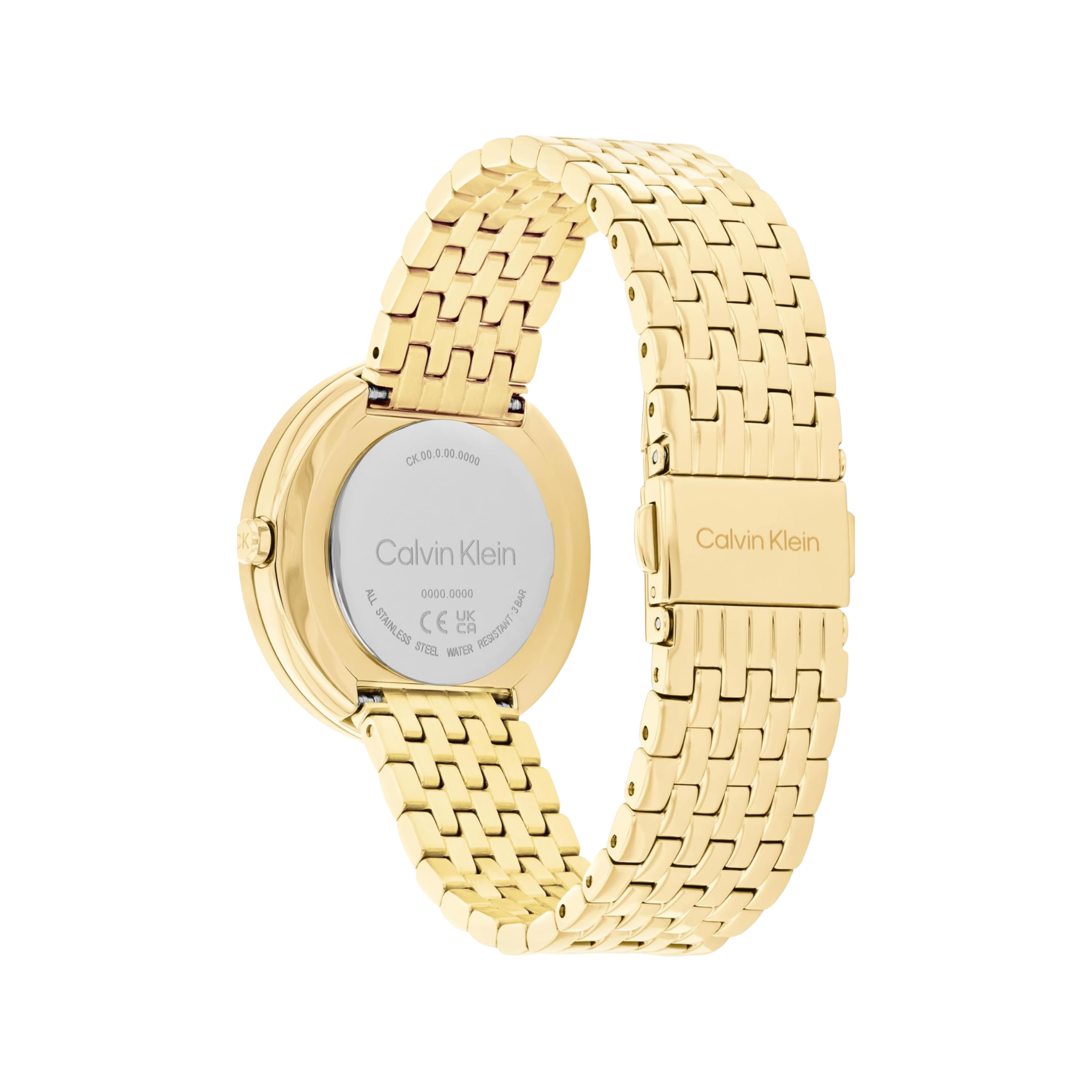 Calvin Klein Women Twisted Bezel Stainless Steel Watch - Green