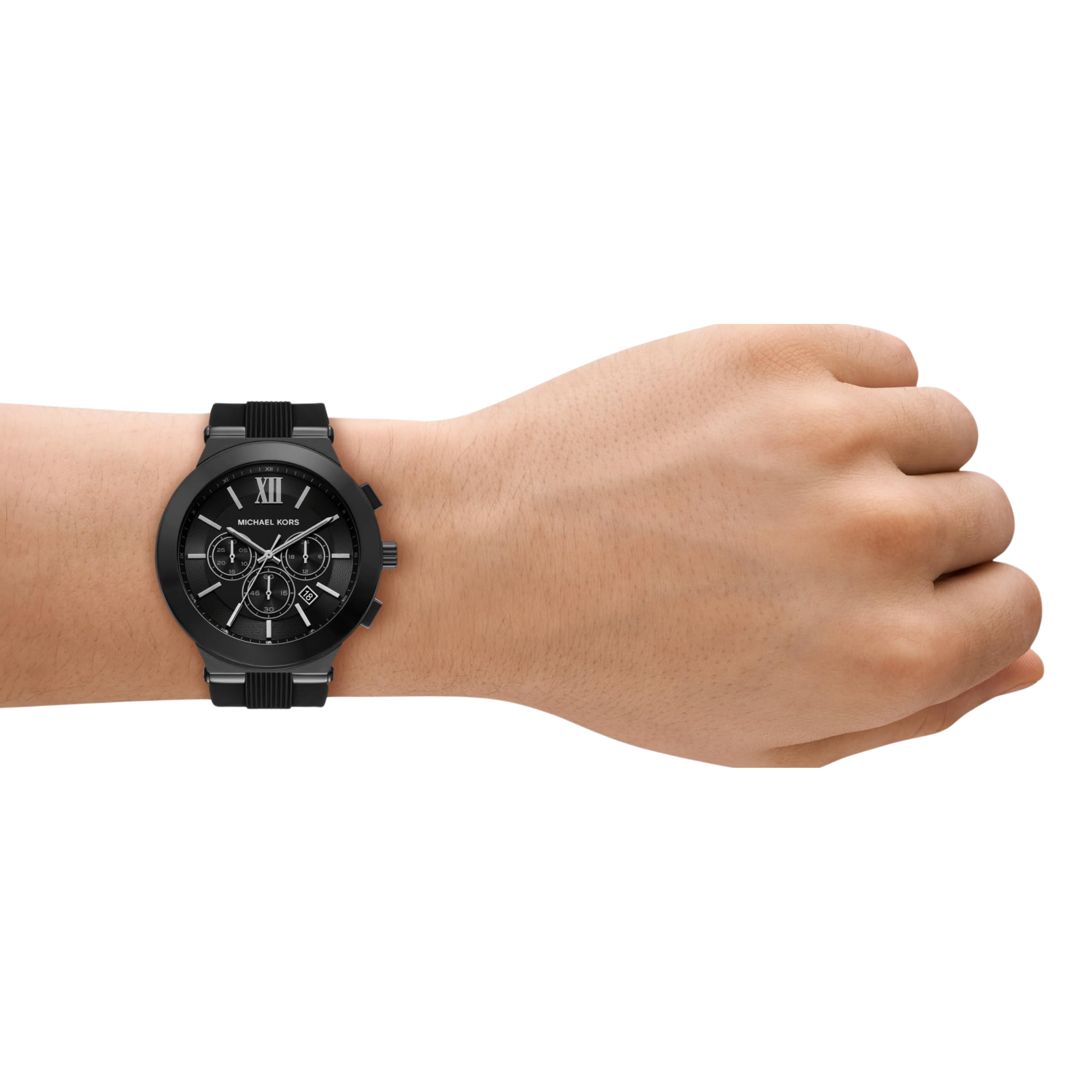 Michael Kors Men Billie Stainless Steel Or Silicone Watch - Black Chrono