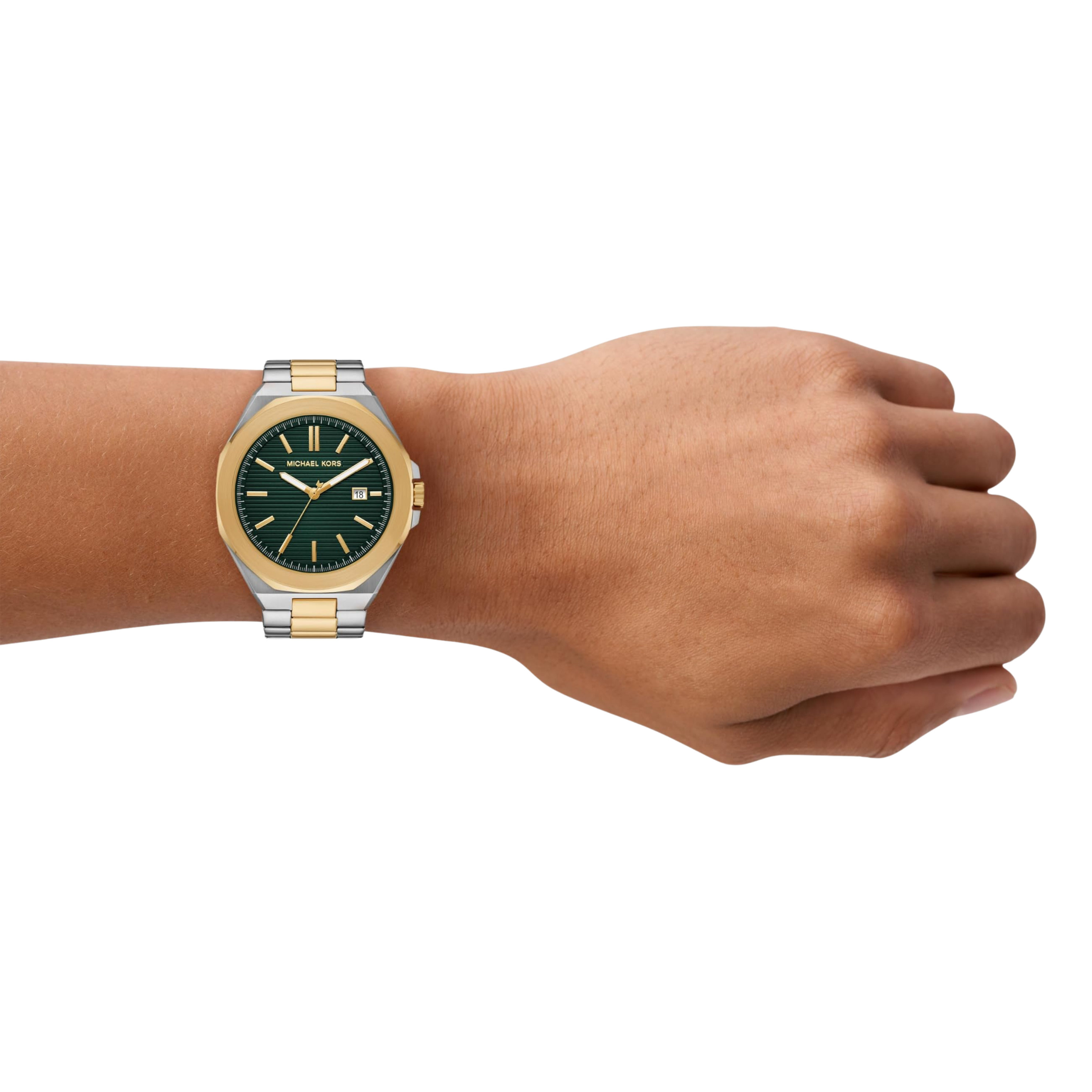 Michael Kors Men Callum Three Hand Date Stainless Steel Watch - Two Tone