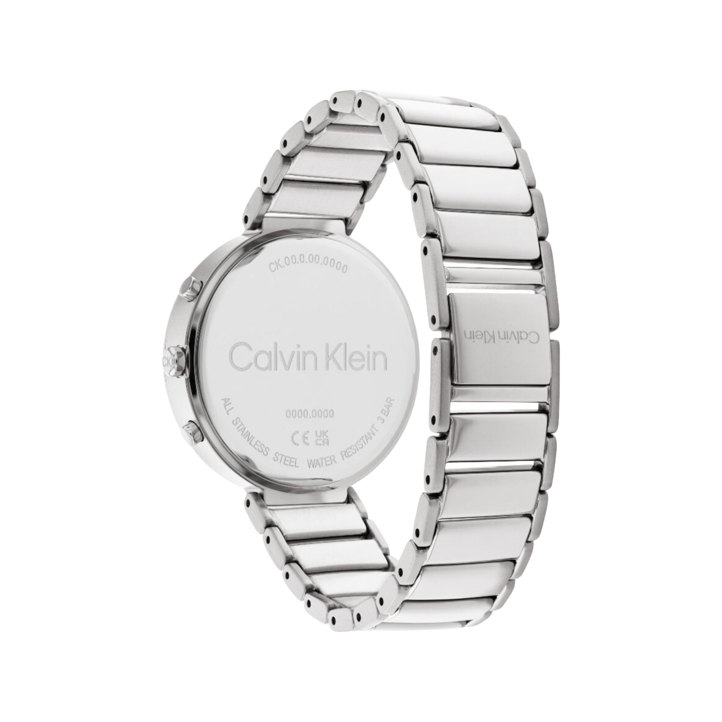 Calvin Klein Women Radiant Minimalistic T Bar Watch - White Silver