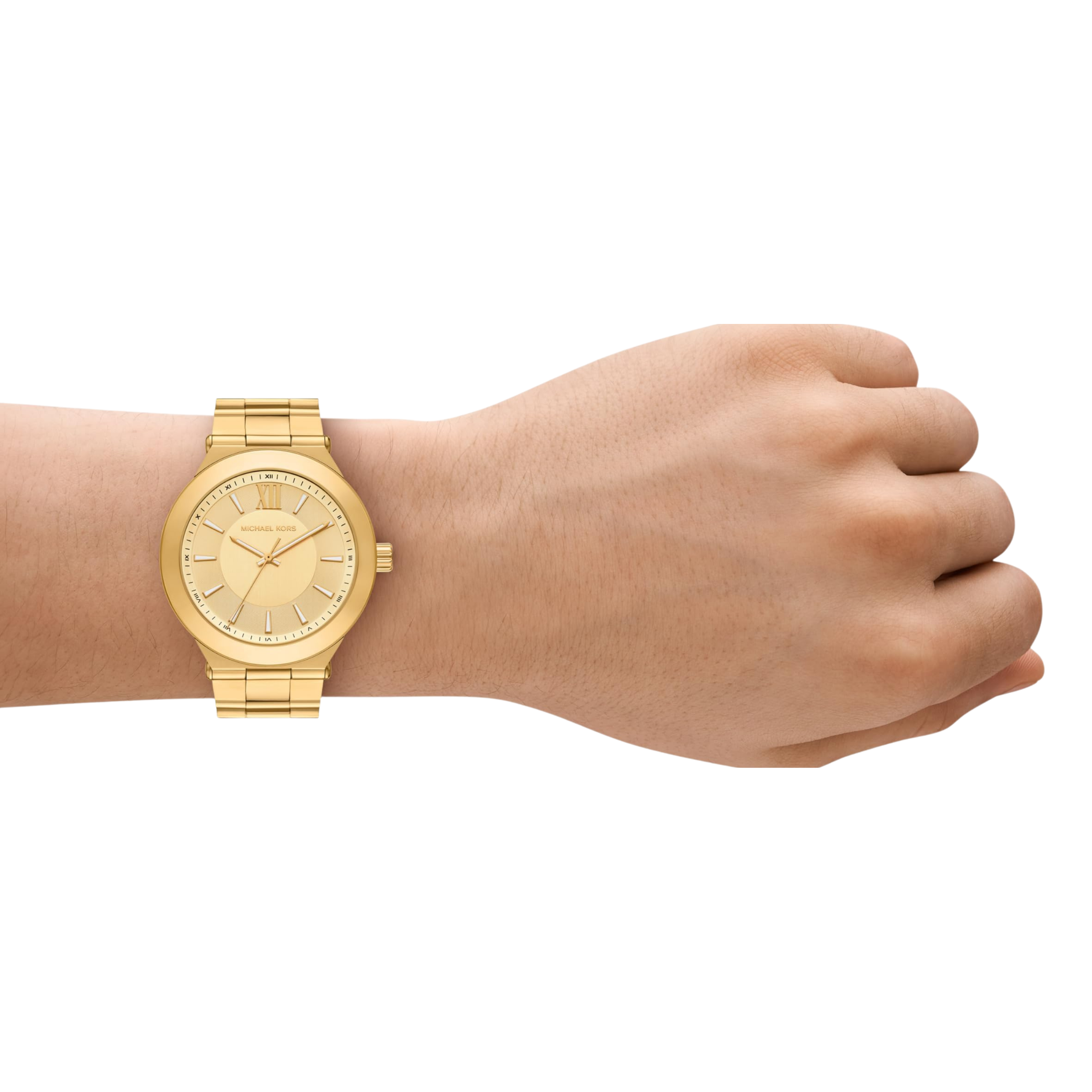 Michael Kors Men Billie Three Hand Stainless Steel Watch - Gold