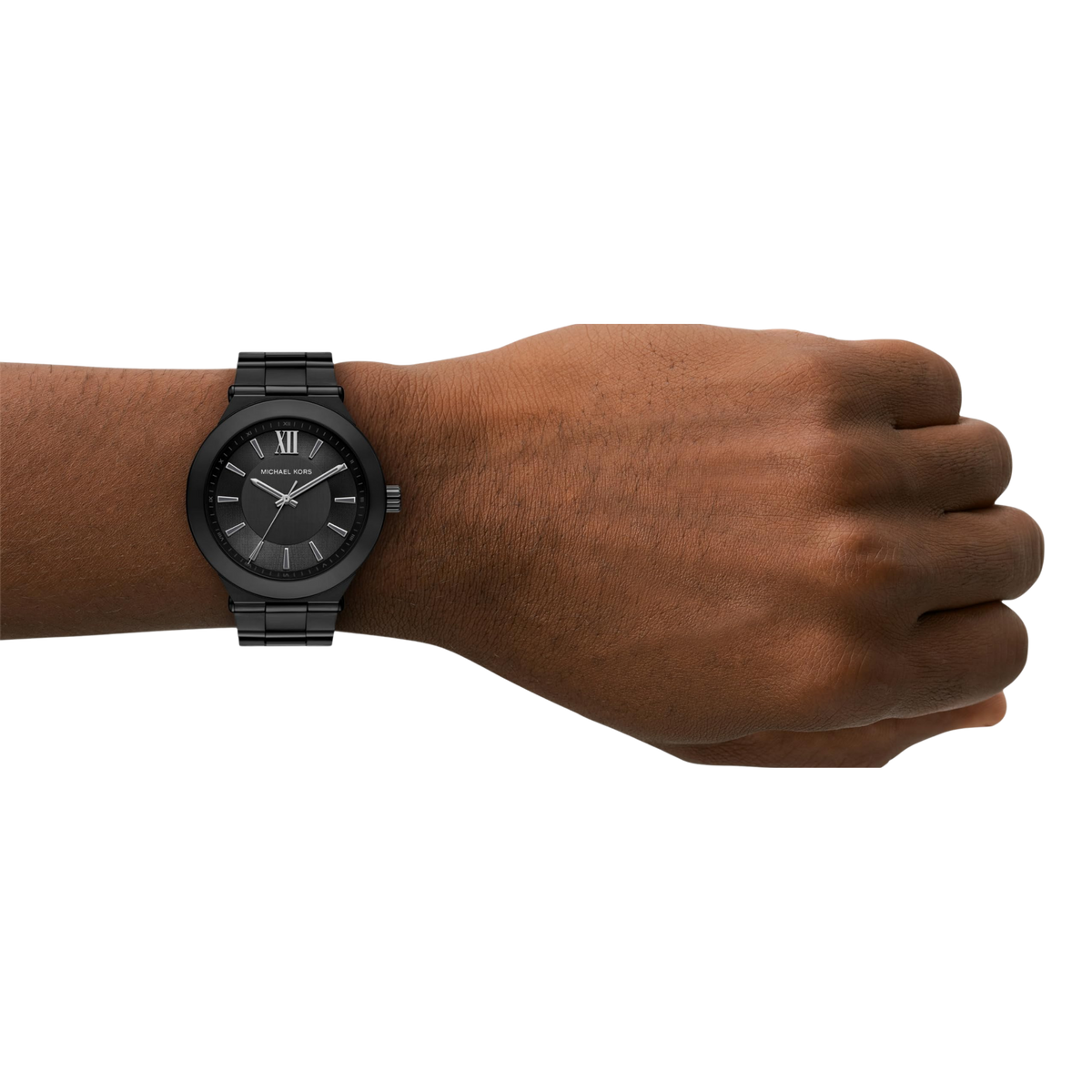 Michael Kors Men Billie Three Hand Stainless Steel Watch - Black