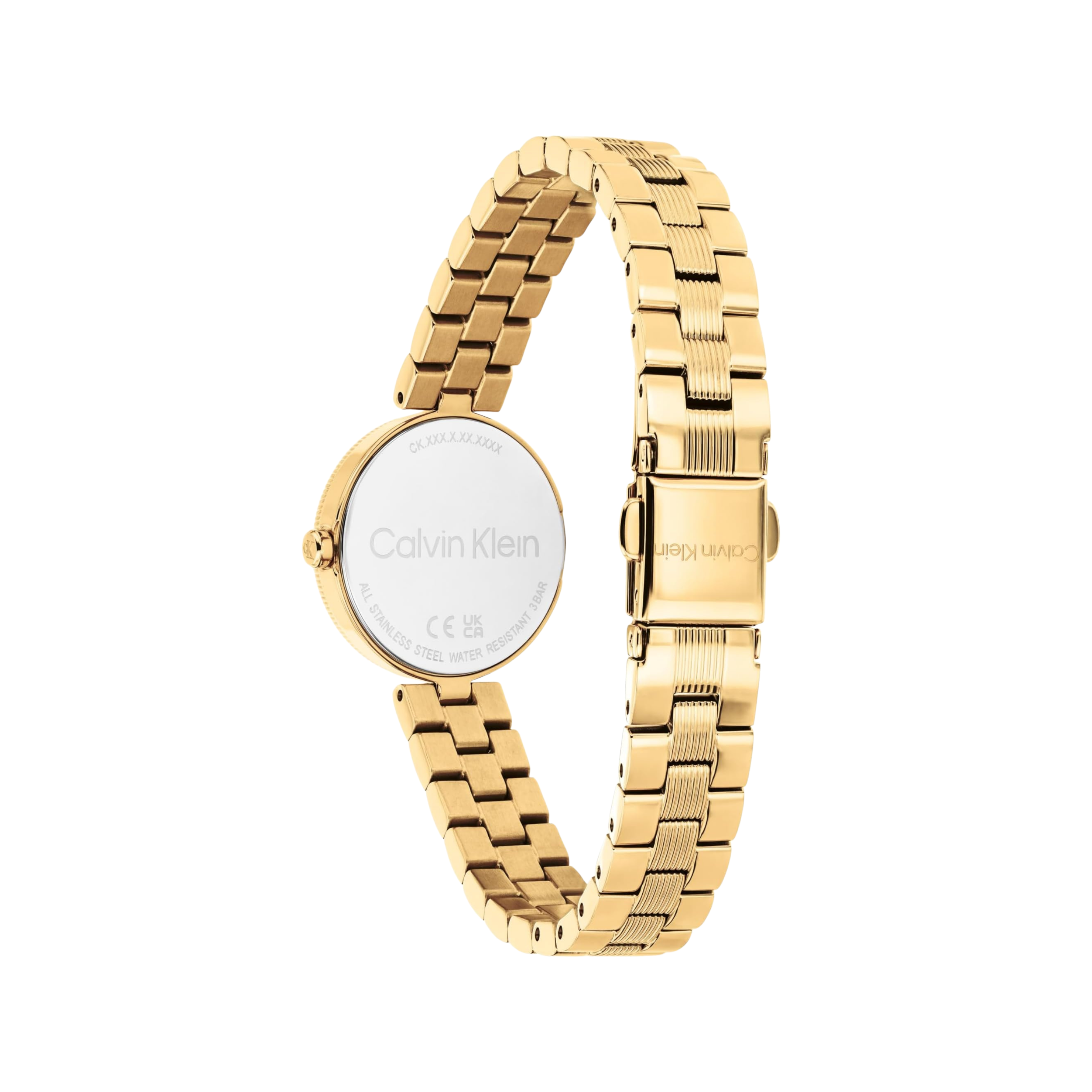 Calvin Klein Women Gleam Two Hand Quartz Watch - Gold Plated Shimmer