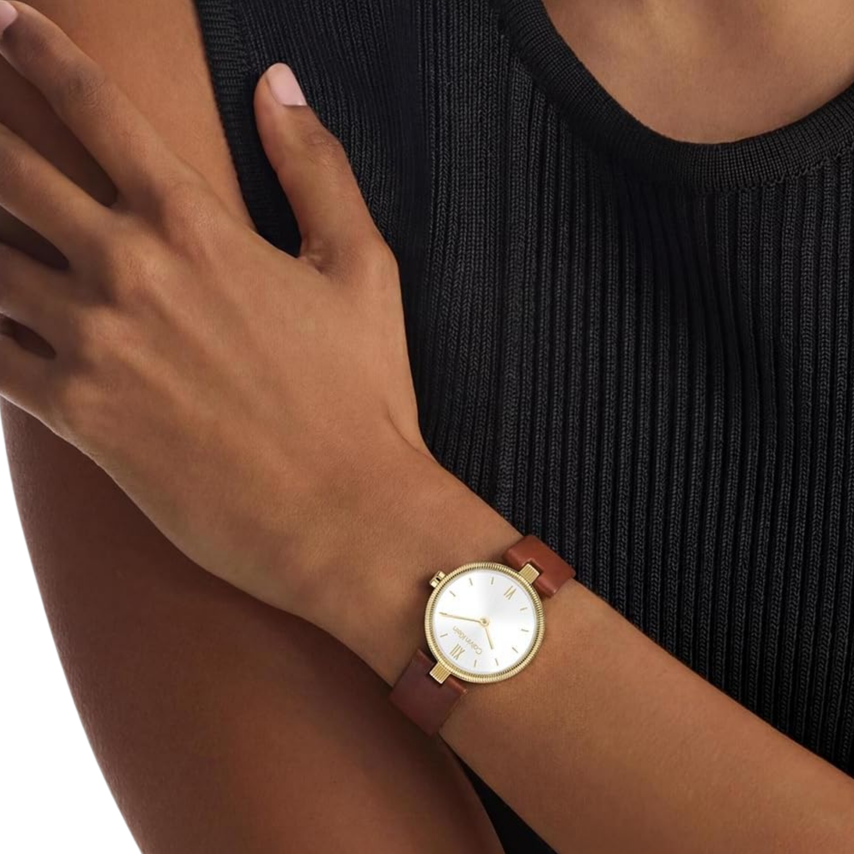 Calvin Klein Women Gleam Two Hand Quartz Watch - Brown Shimmer