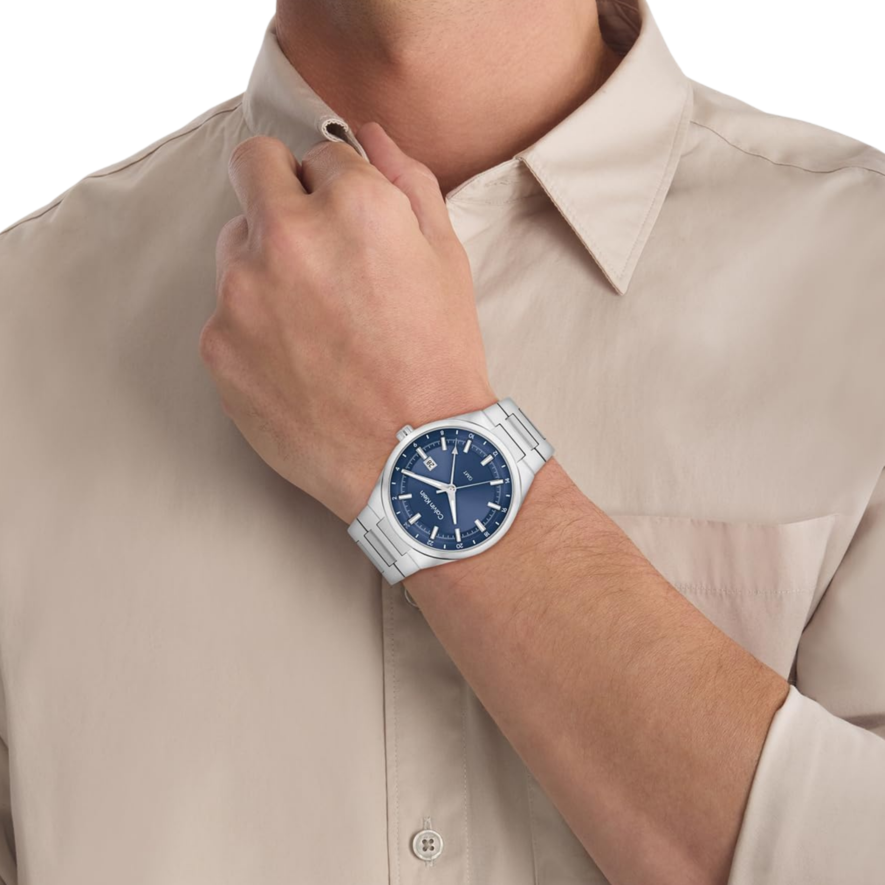 Calvin Klein Men Distinguish GMT Watch - Navy