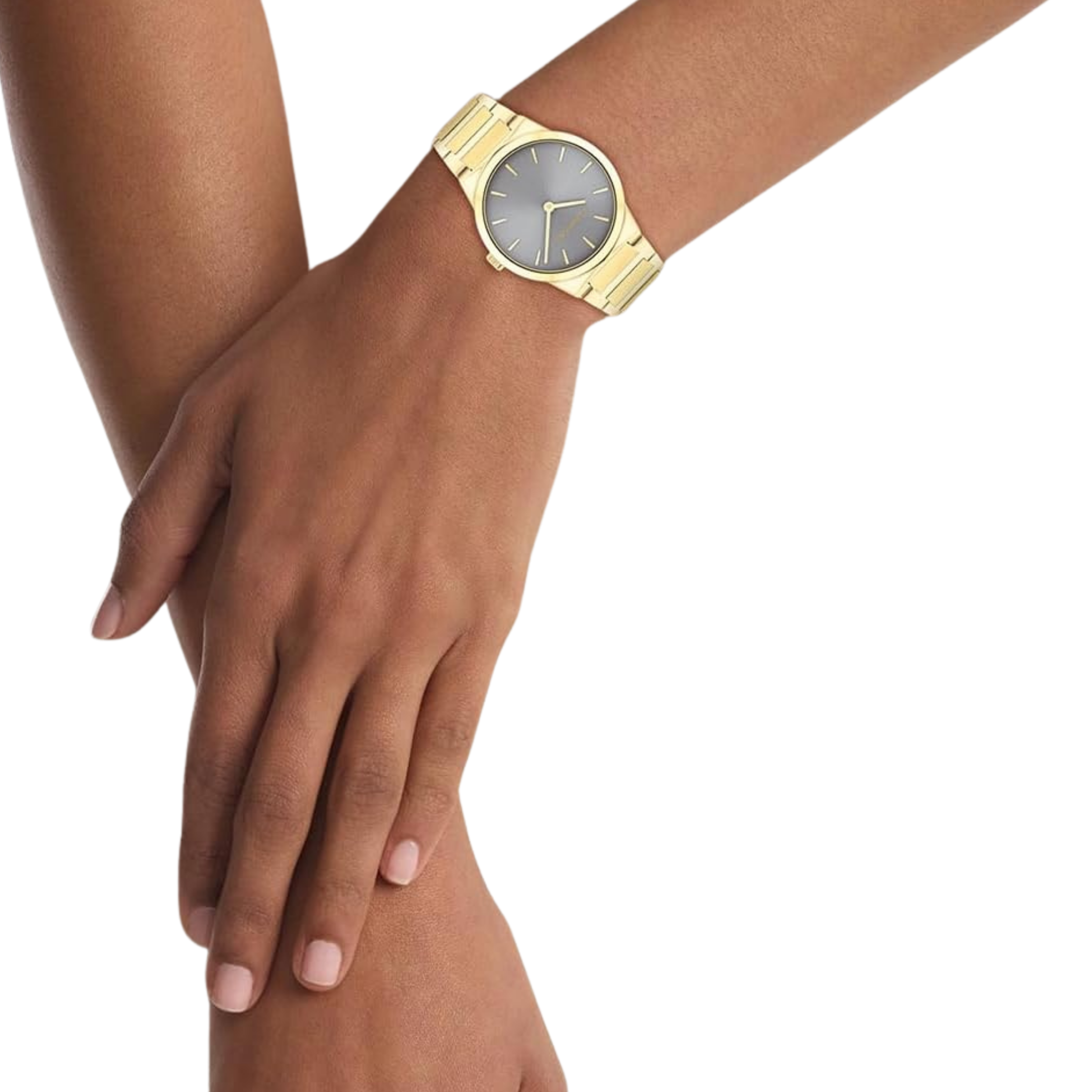 Calvin Klein Women Linear Elegance Watch - Gunmetal Gold