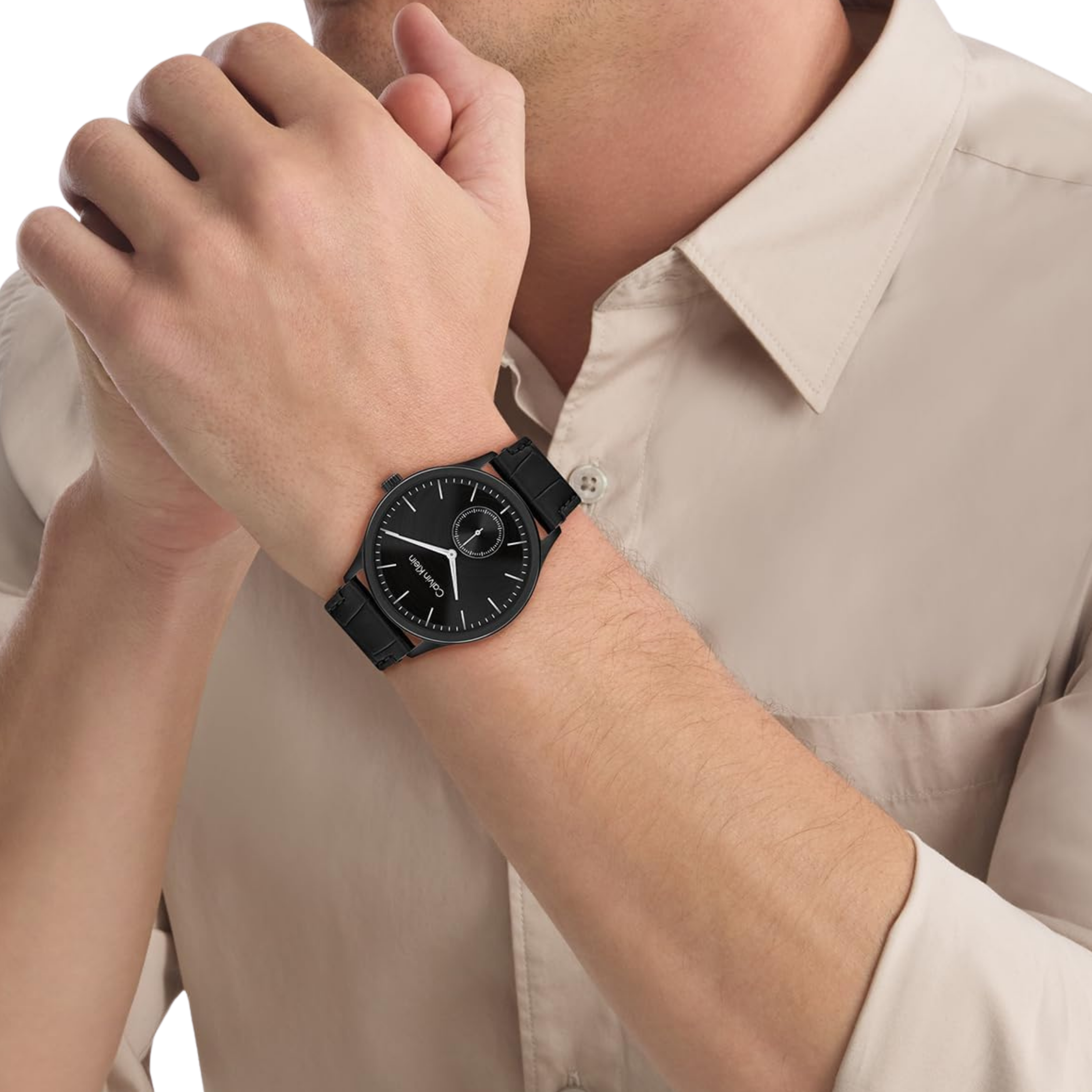 Calvin Klein Men Tailored Quartz Watch - Black