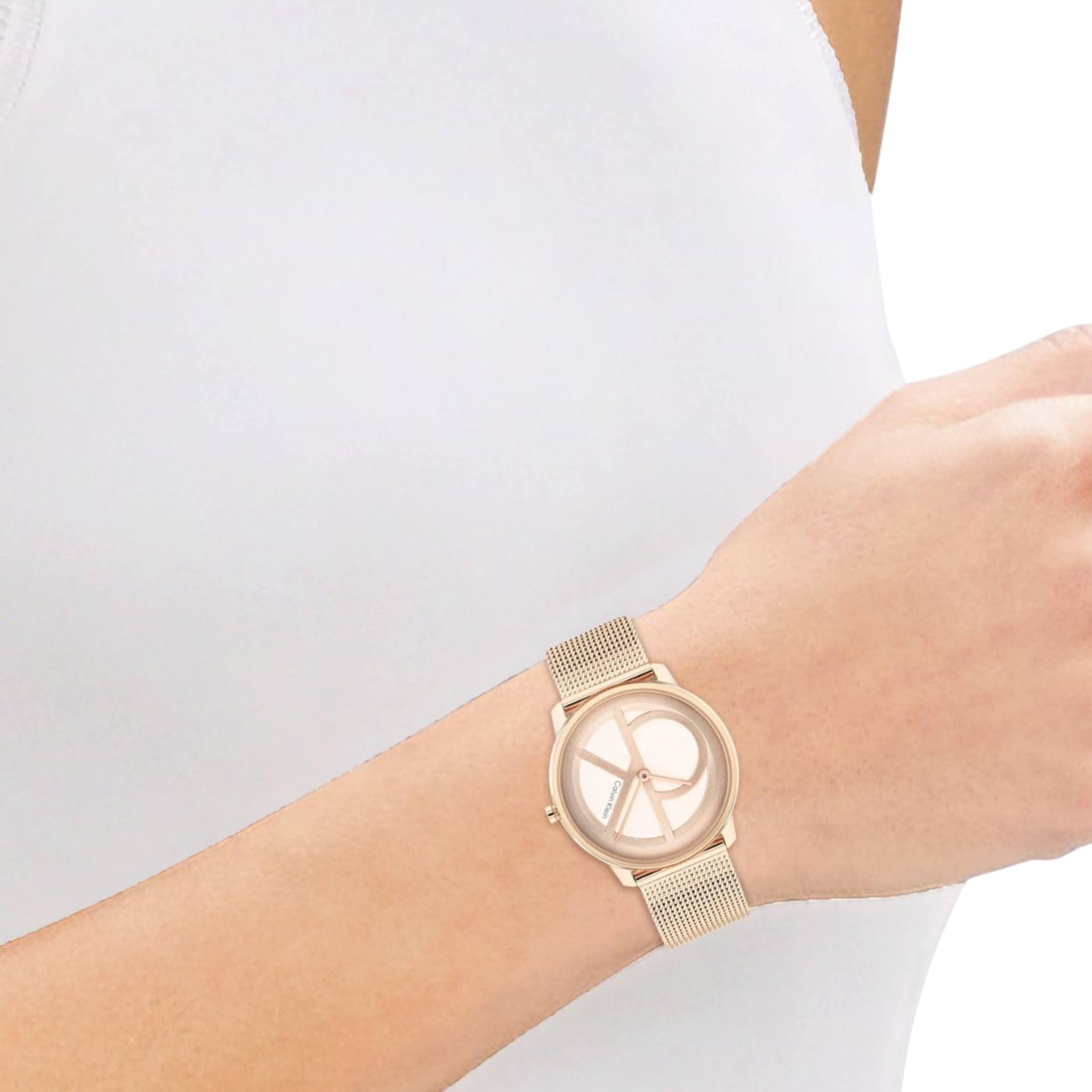 Calvin Klein Women Iconic Watch - Rose Gold Mesh