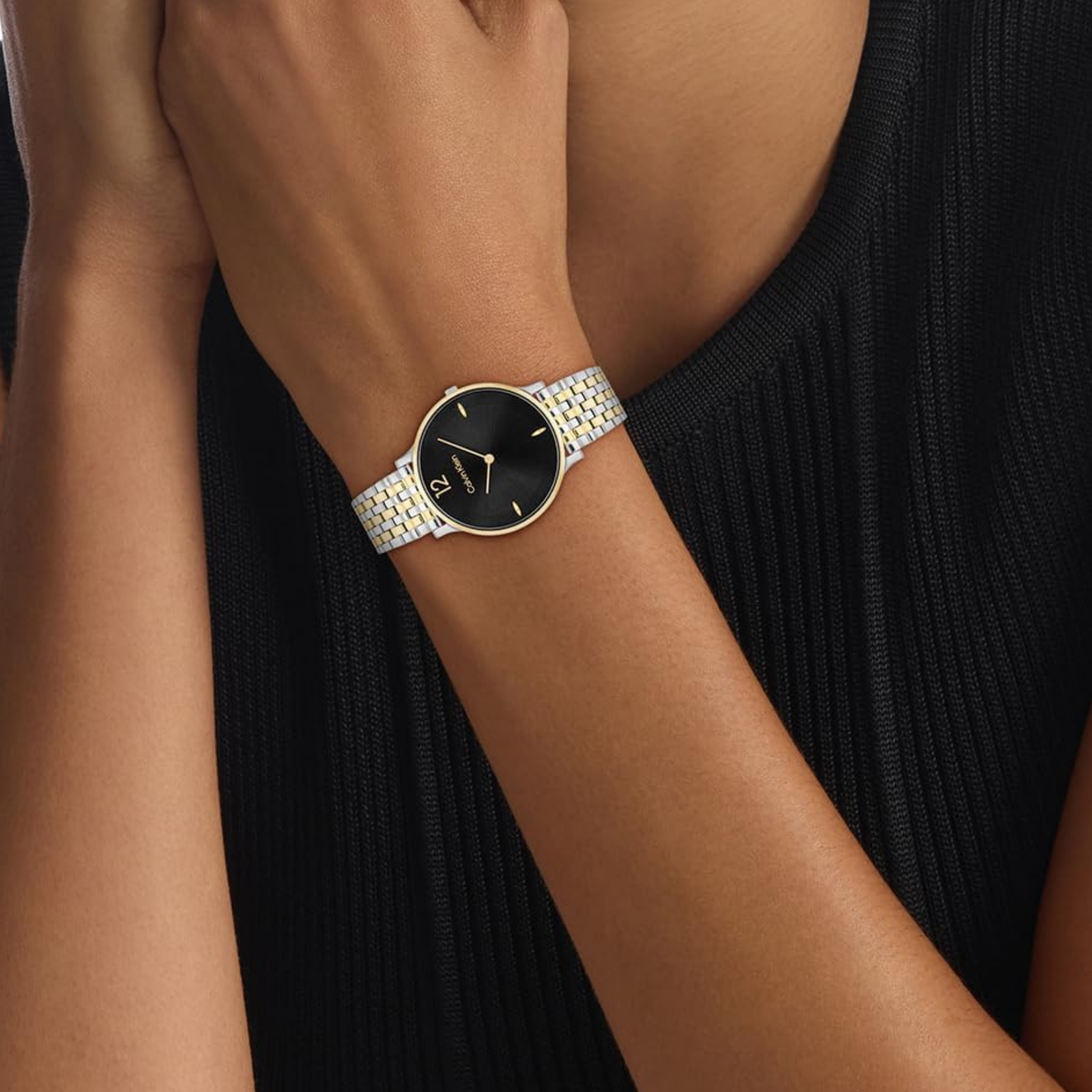Calvin Klein Women Luxe Quartz Watch - Two Tone