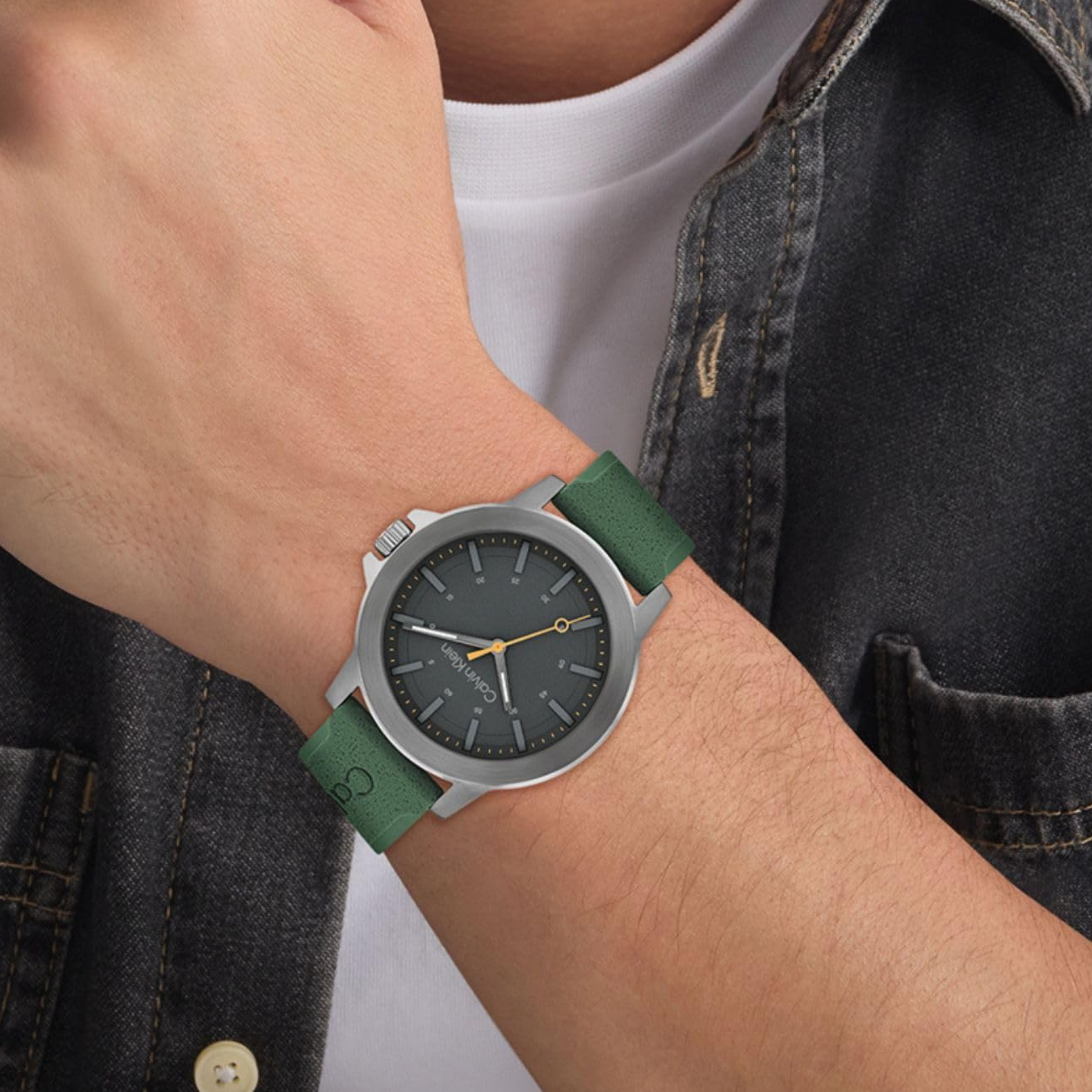 Calvin Klein Men Reset Watch - Green