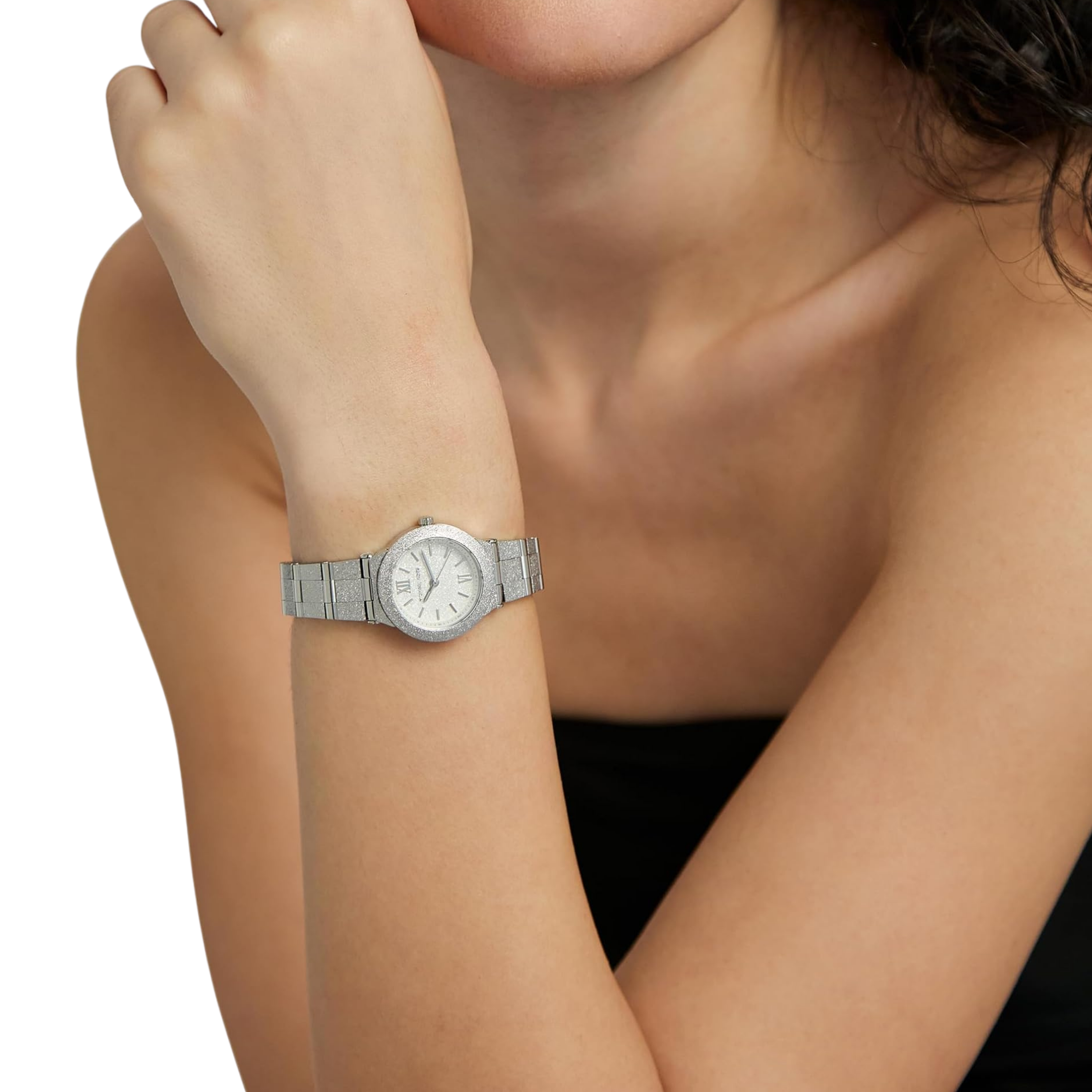 Michael Kors Women Billie Stainless Steel Bracelet Watch - Petite Silver Frosted