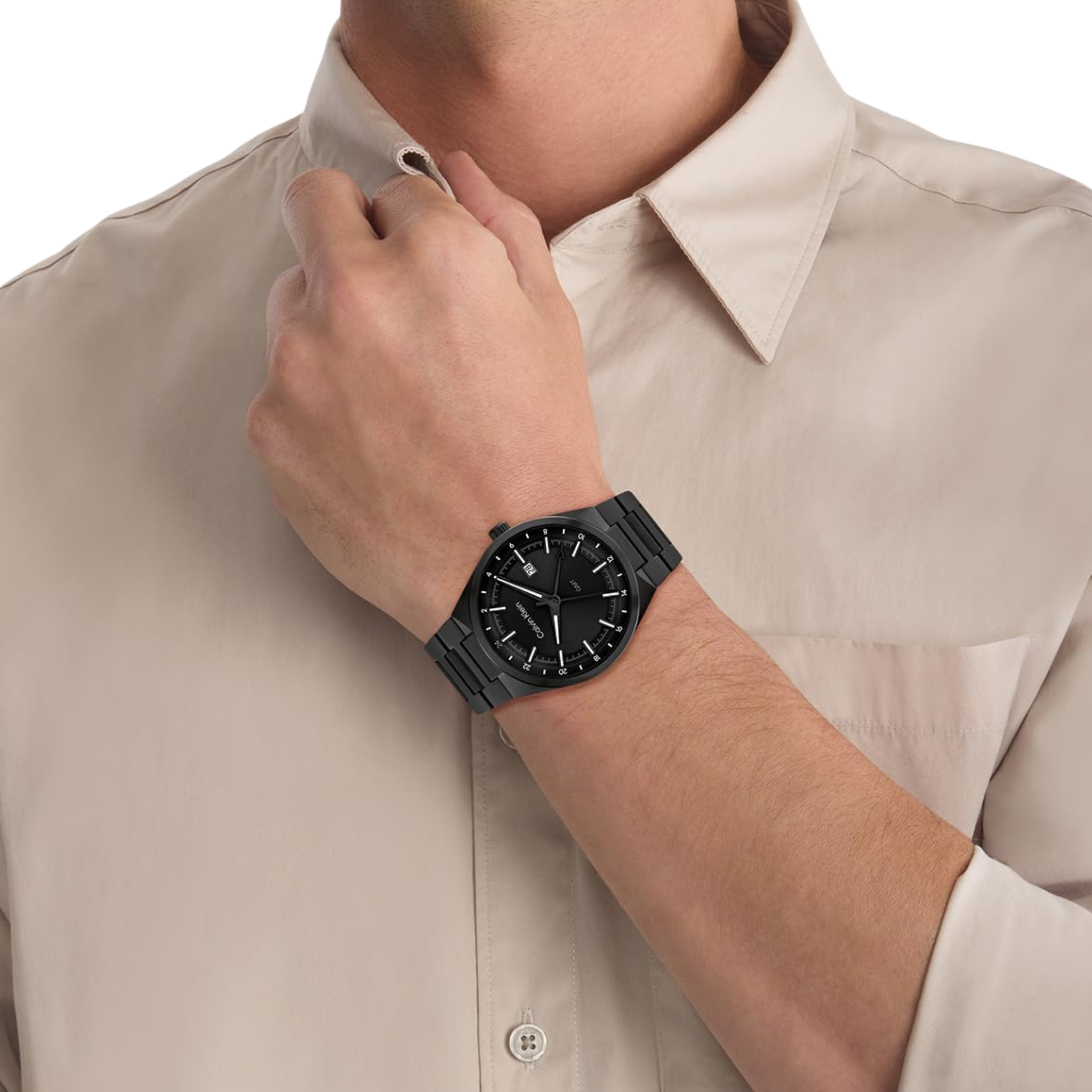 Calvin Klein Men Distinguish GMT Watch - Black