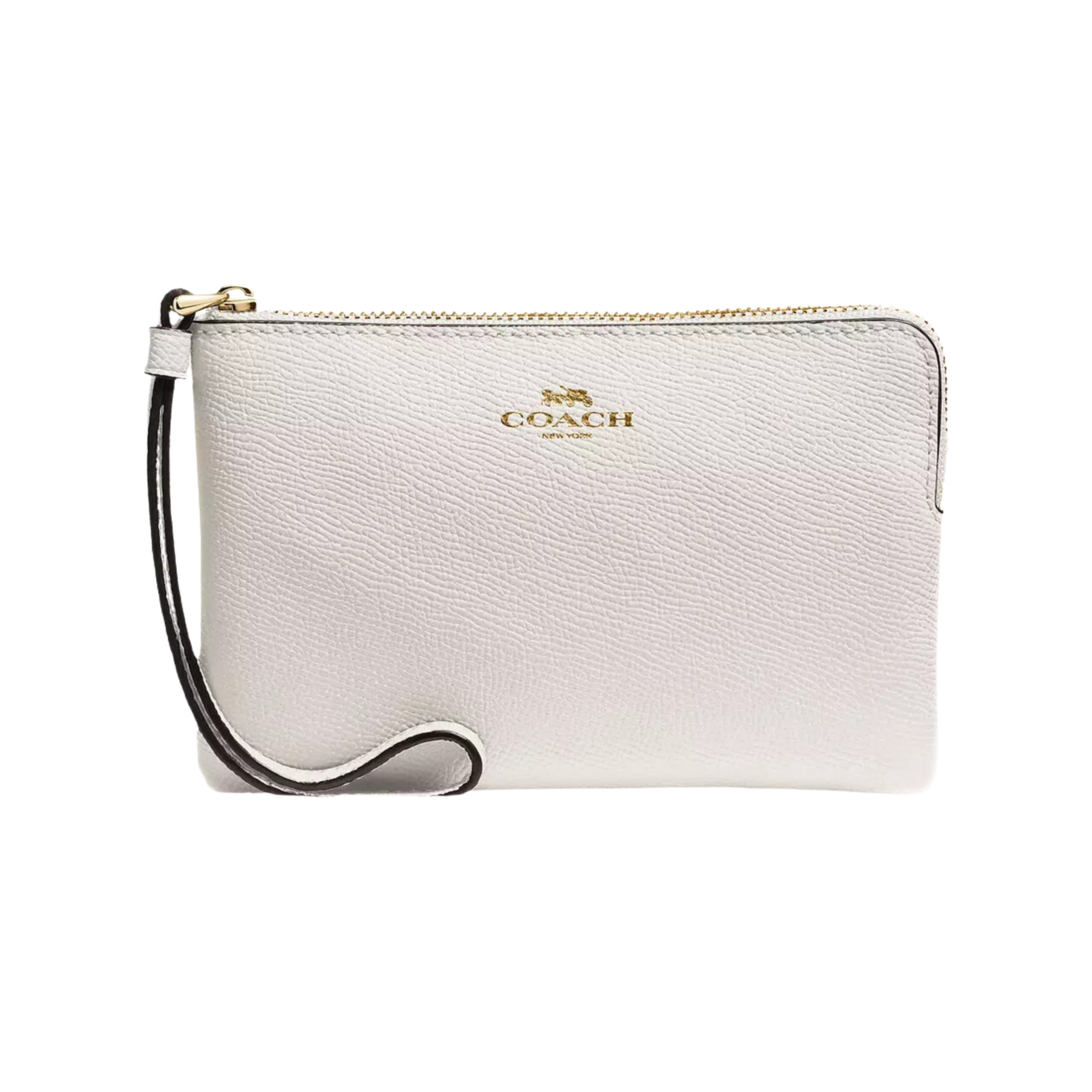 Coach Corner Zip Wristlet - Chalk