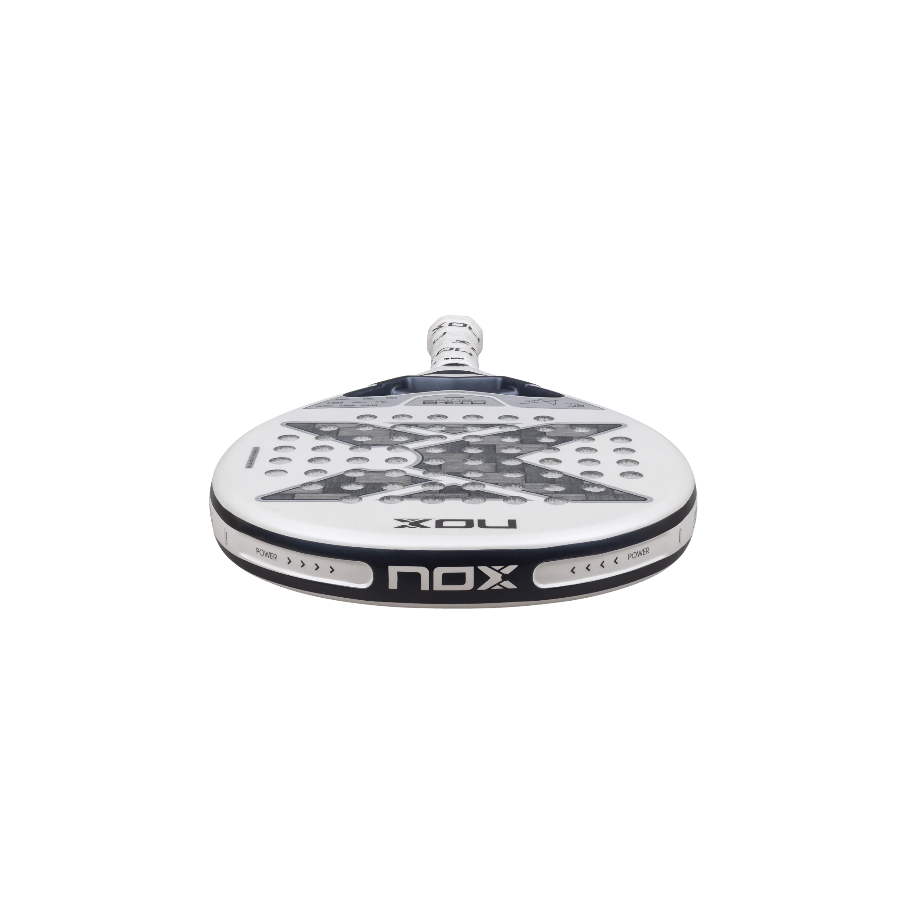 Nox AT10 Luxury Genius 12K Alum Xtrem Lite 2026 Padel Racket - Silver White