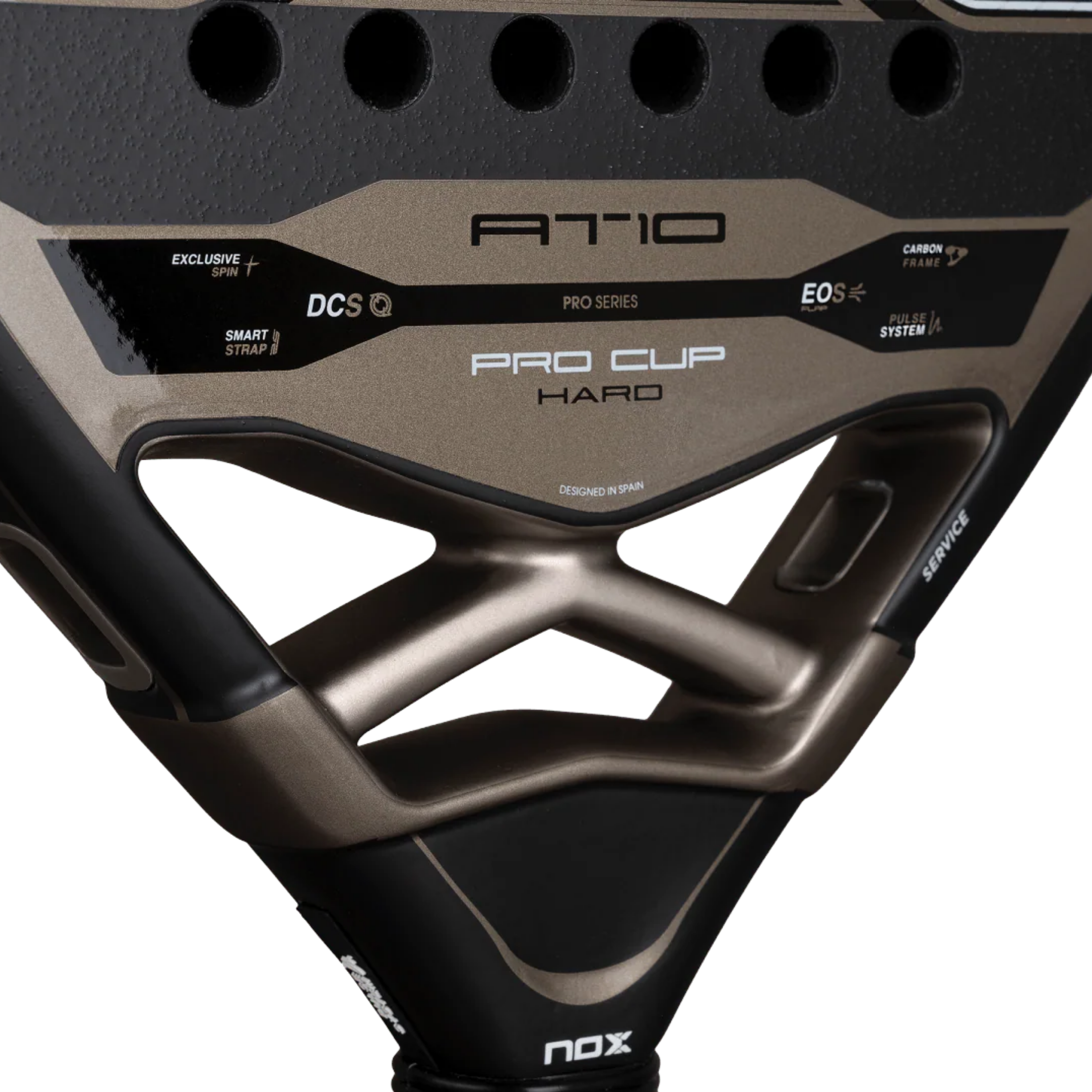 Nox AT10 Pro Cup Hard 2026 by Agustín Tapia Padel Racket - Brown Black
