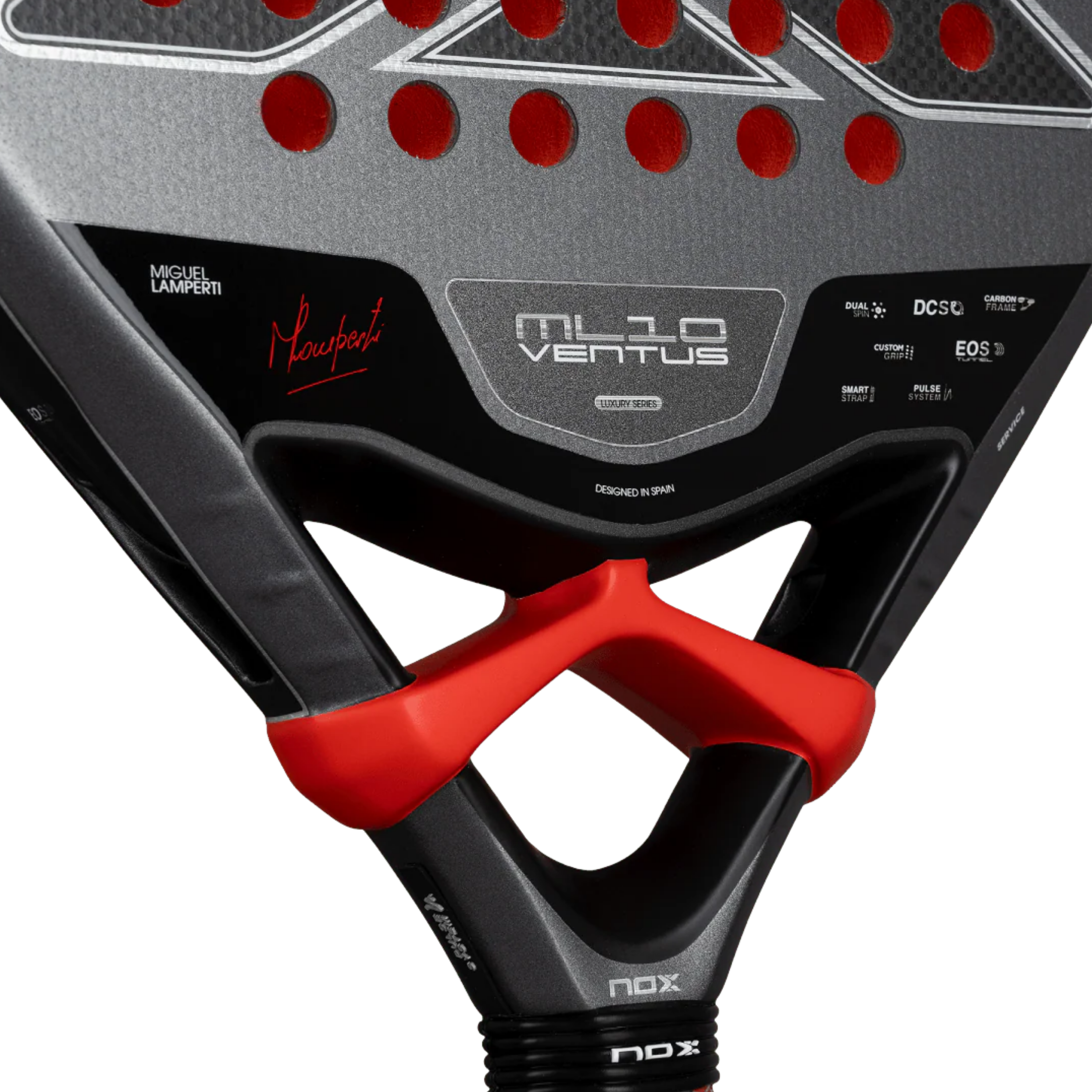 Nox ML10 Ventus Control 3K Padel Racket - Black Silver