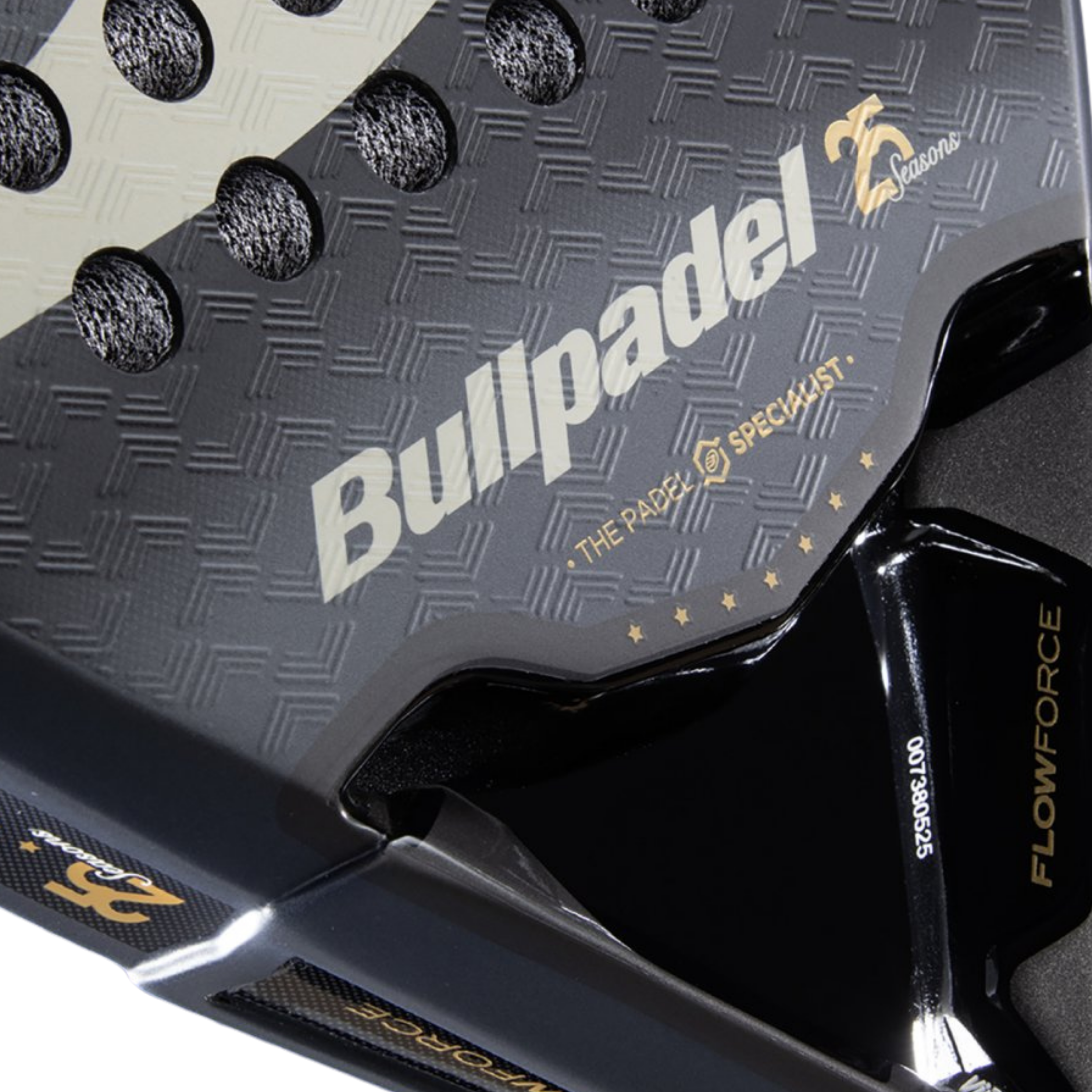 Bullpadel Flow Legend 2026 Padel Racket - White Black