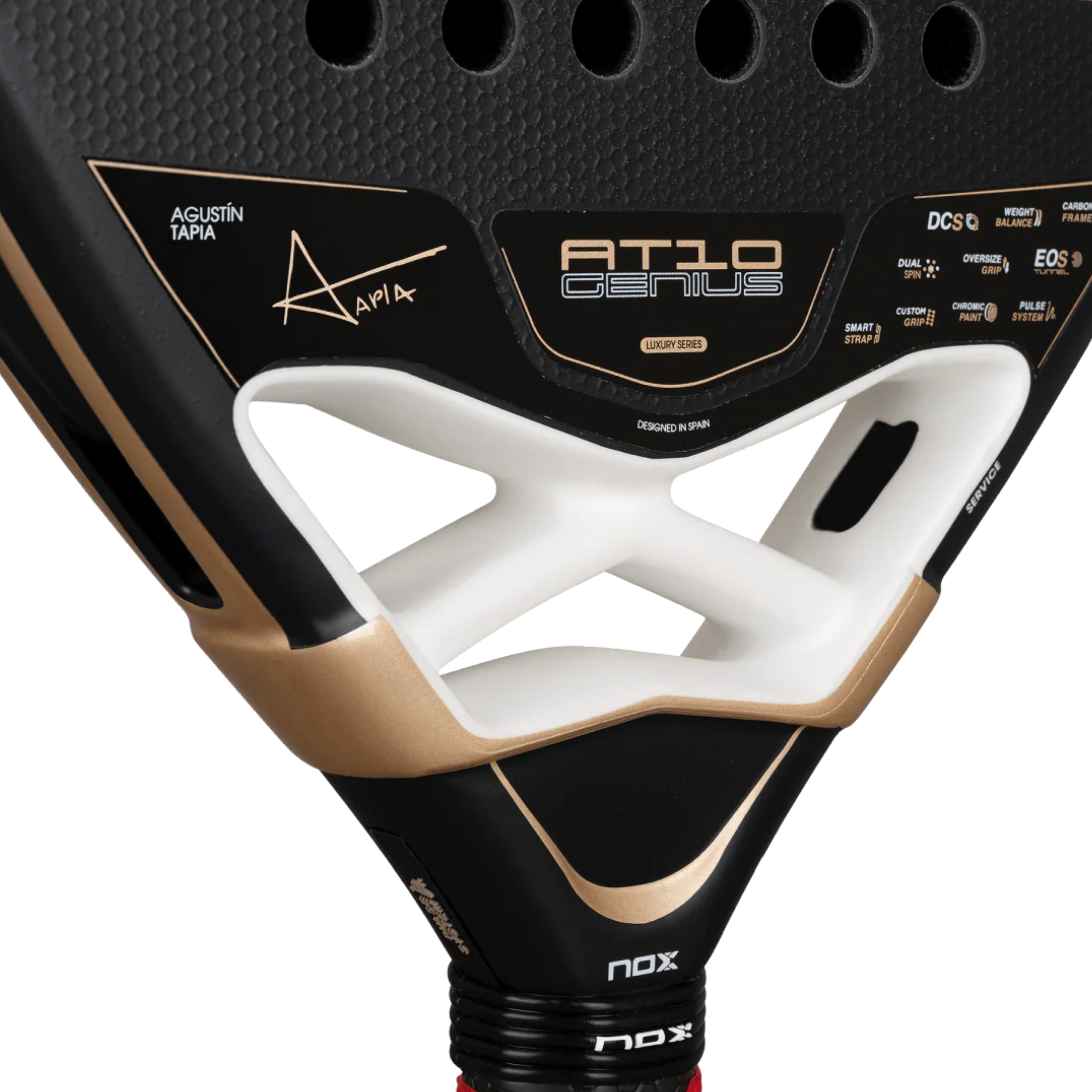 Nox AT10 Luxury Genius 18K Alum 2026 Padel Racket - Gold Black