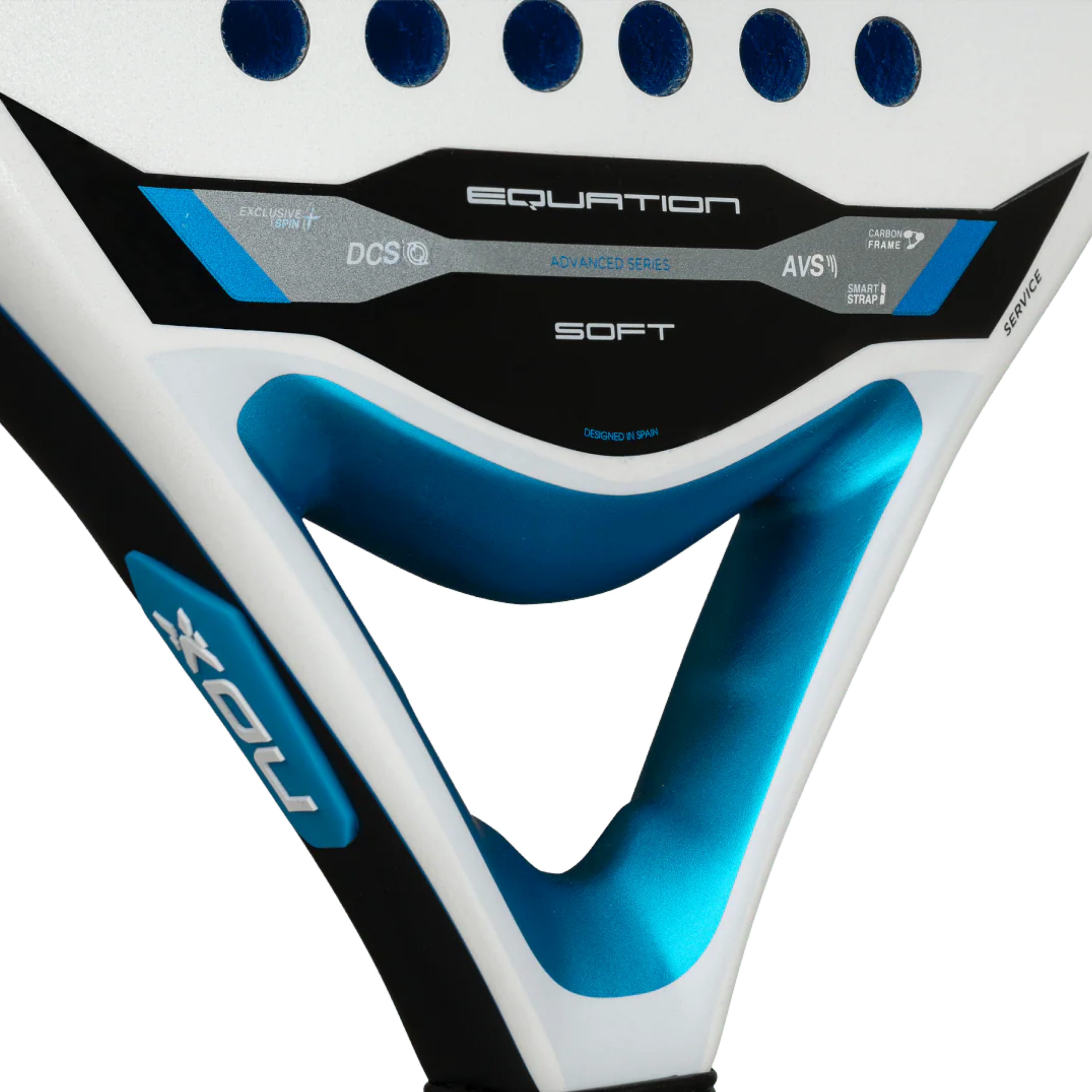 Nox Equation Soft Advanced 2026 Padel Racket - White Blue