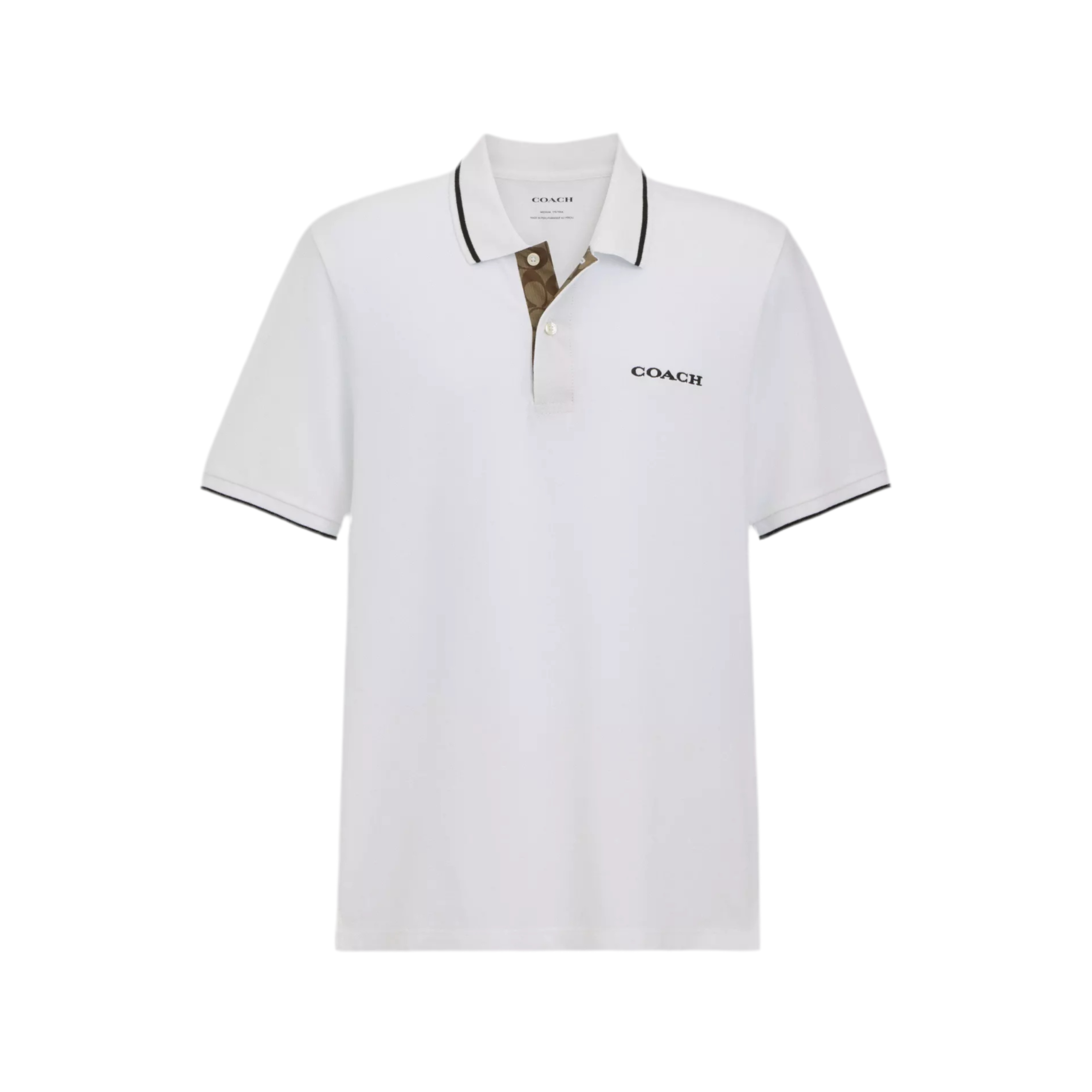 Coach Men Signature Polo - White
