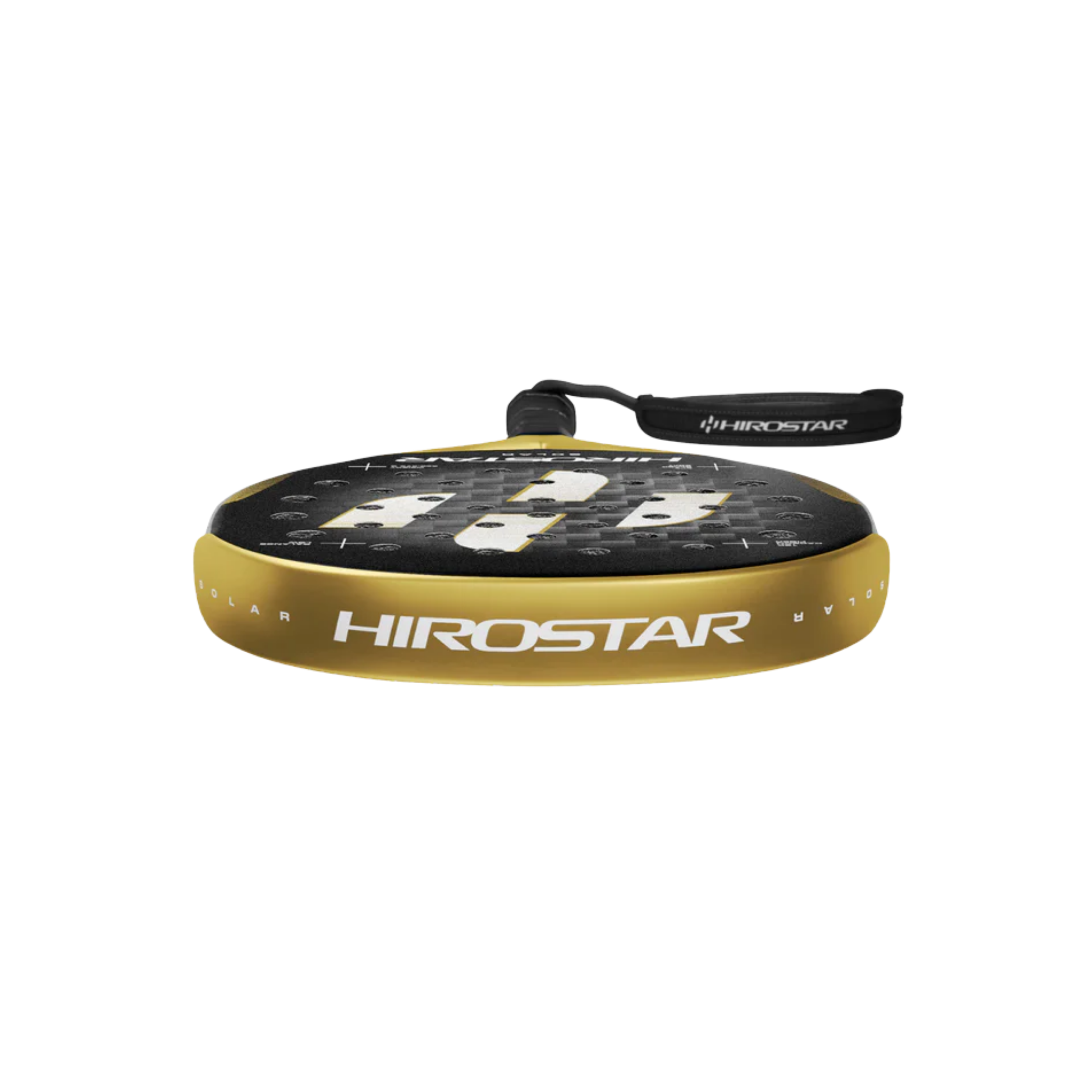 Hirostar Solar 2026 Padel Racket - Black Gold White