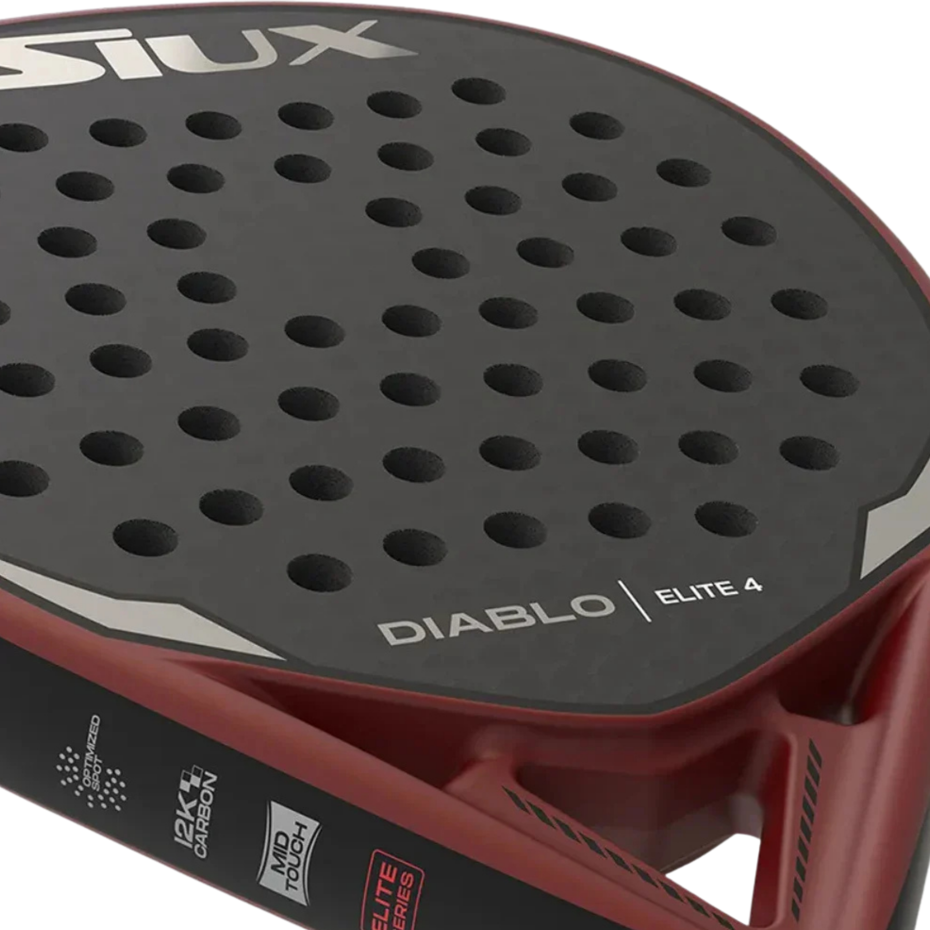 Siux Diablo Elite 4 Padel Racket - Wine Black