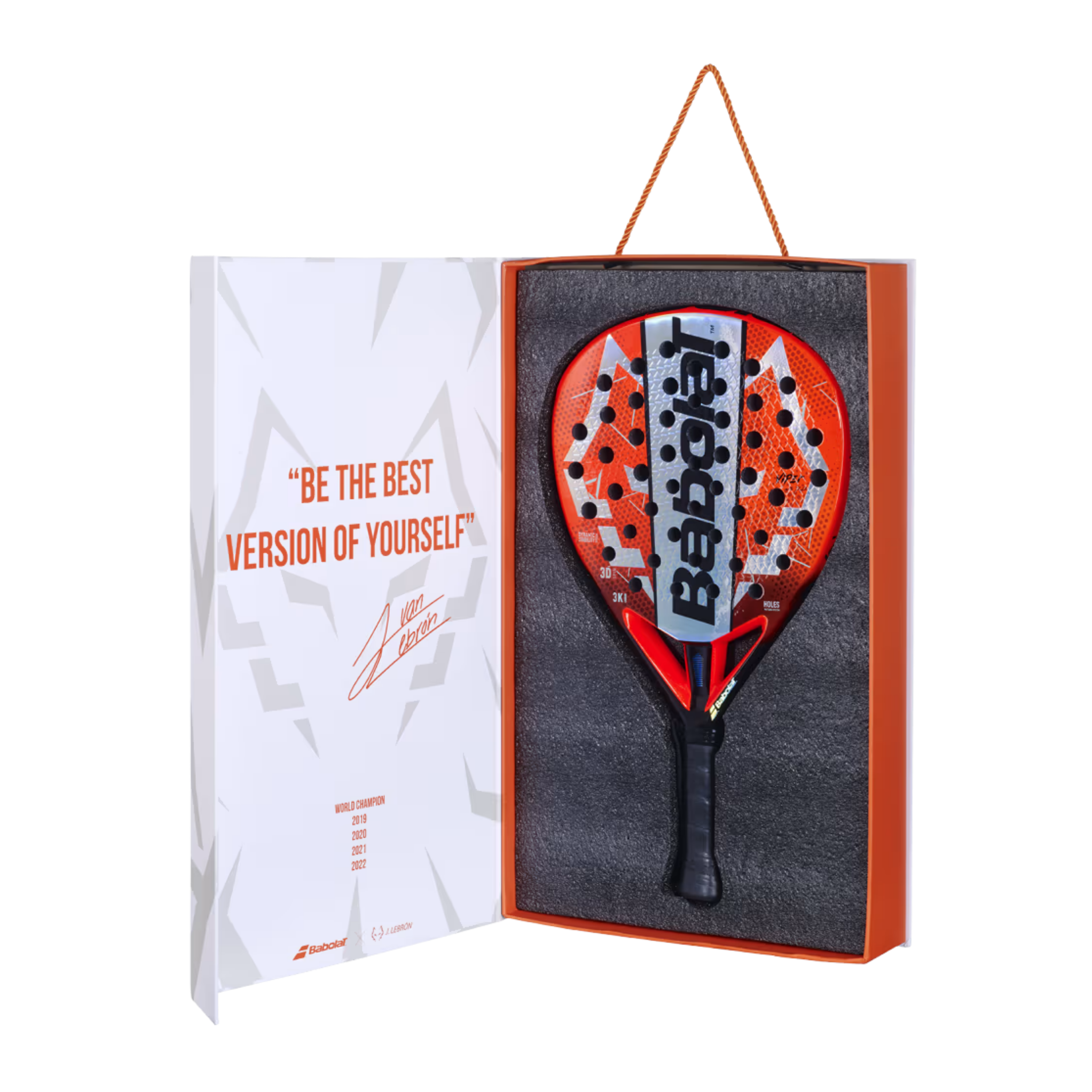 Babolat Viper Juan Lebrón 3.0 Padel Racket - Orange Black