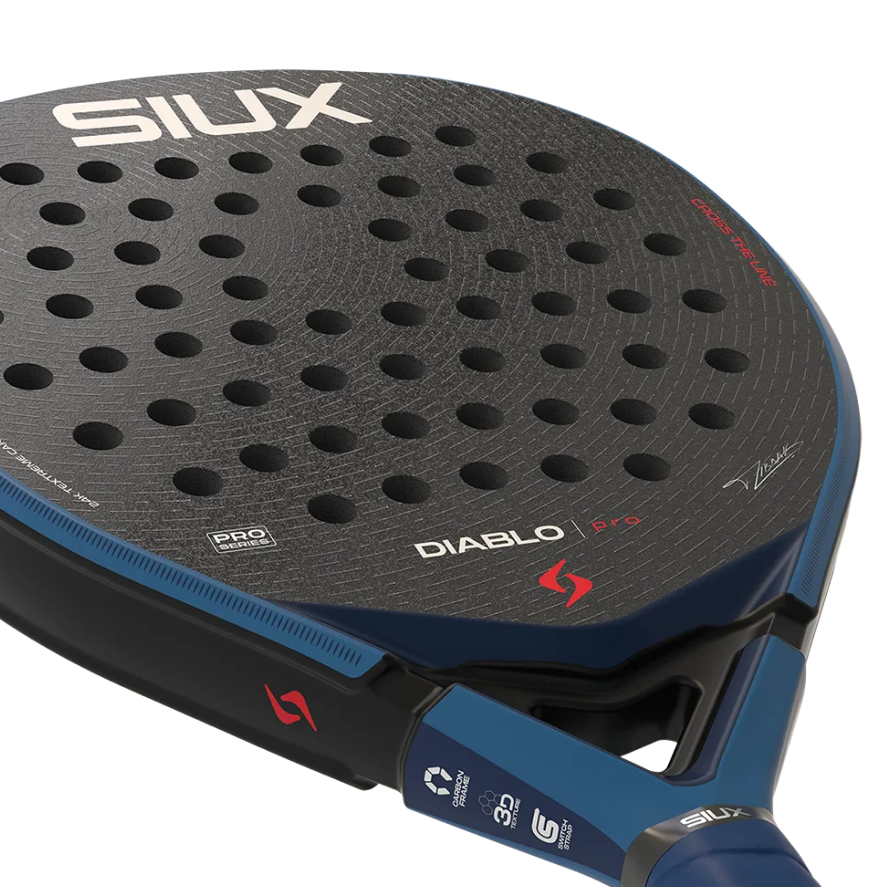 Siux Diablo Pro 2026 Royal Blue Padel Racket - Navy Black