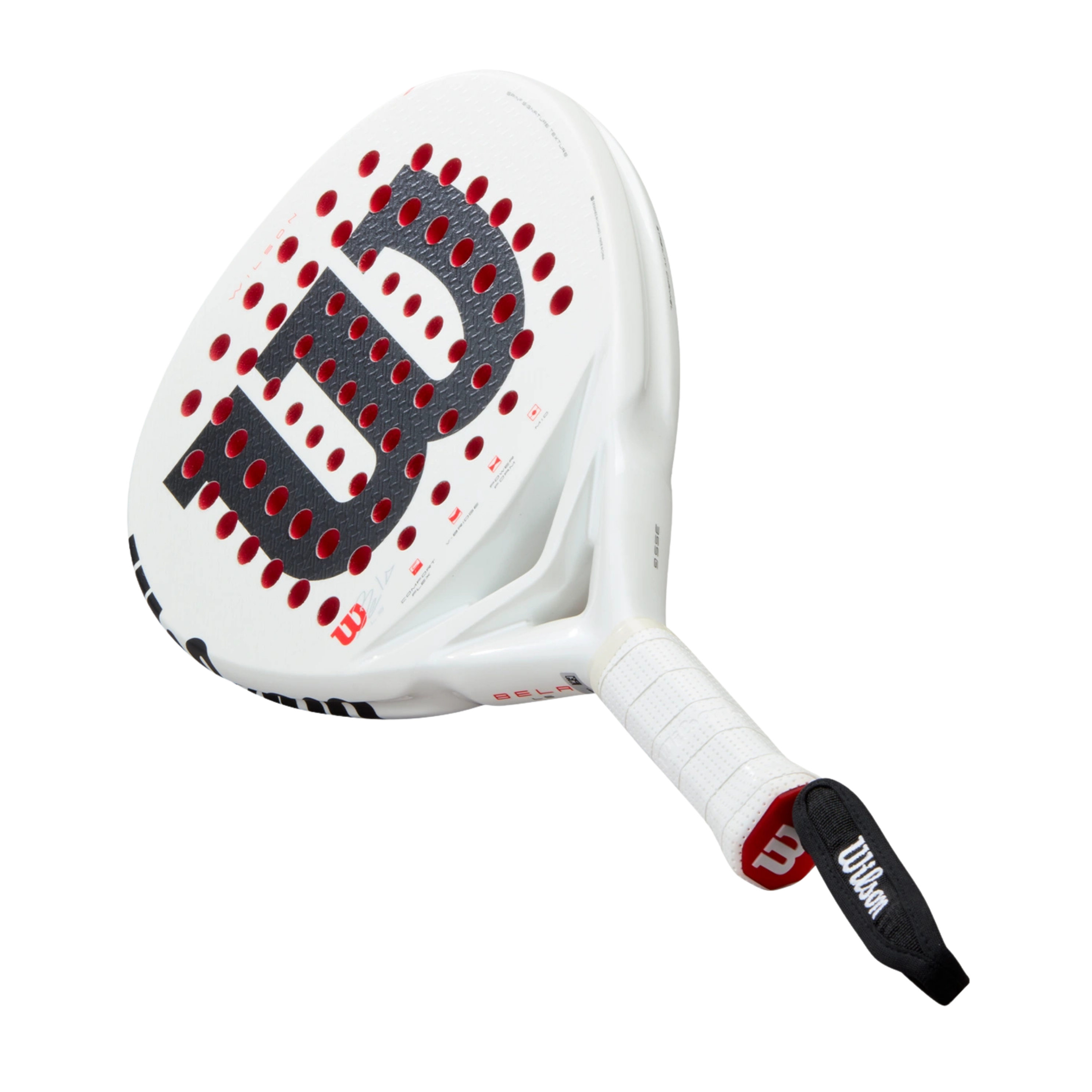 Wilson Bela LS V3 Padel Racket - White Red