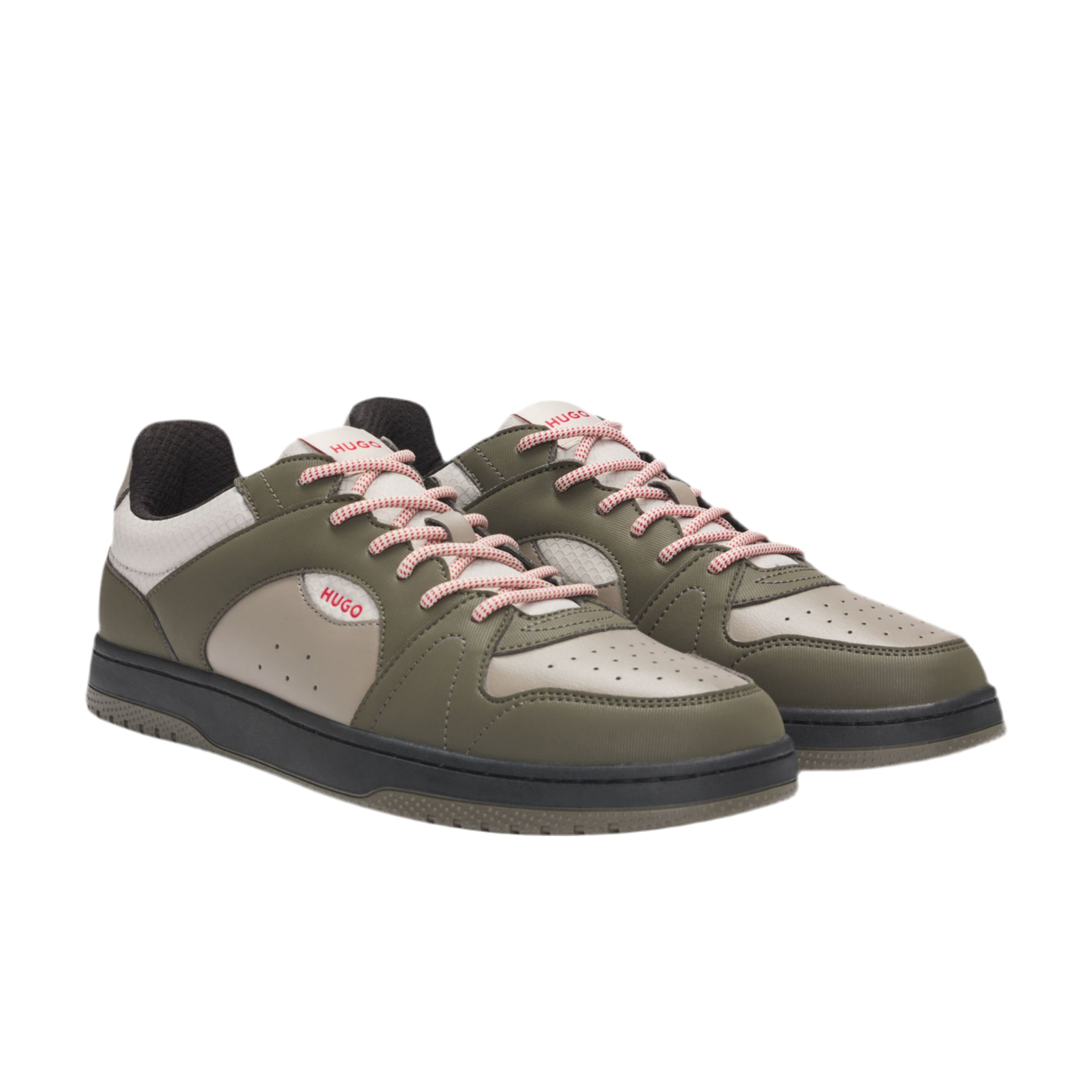 Hugo Boss Men Mixed  Ripstop Suede Trainers - Light Brown