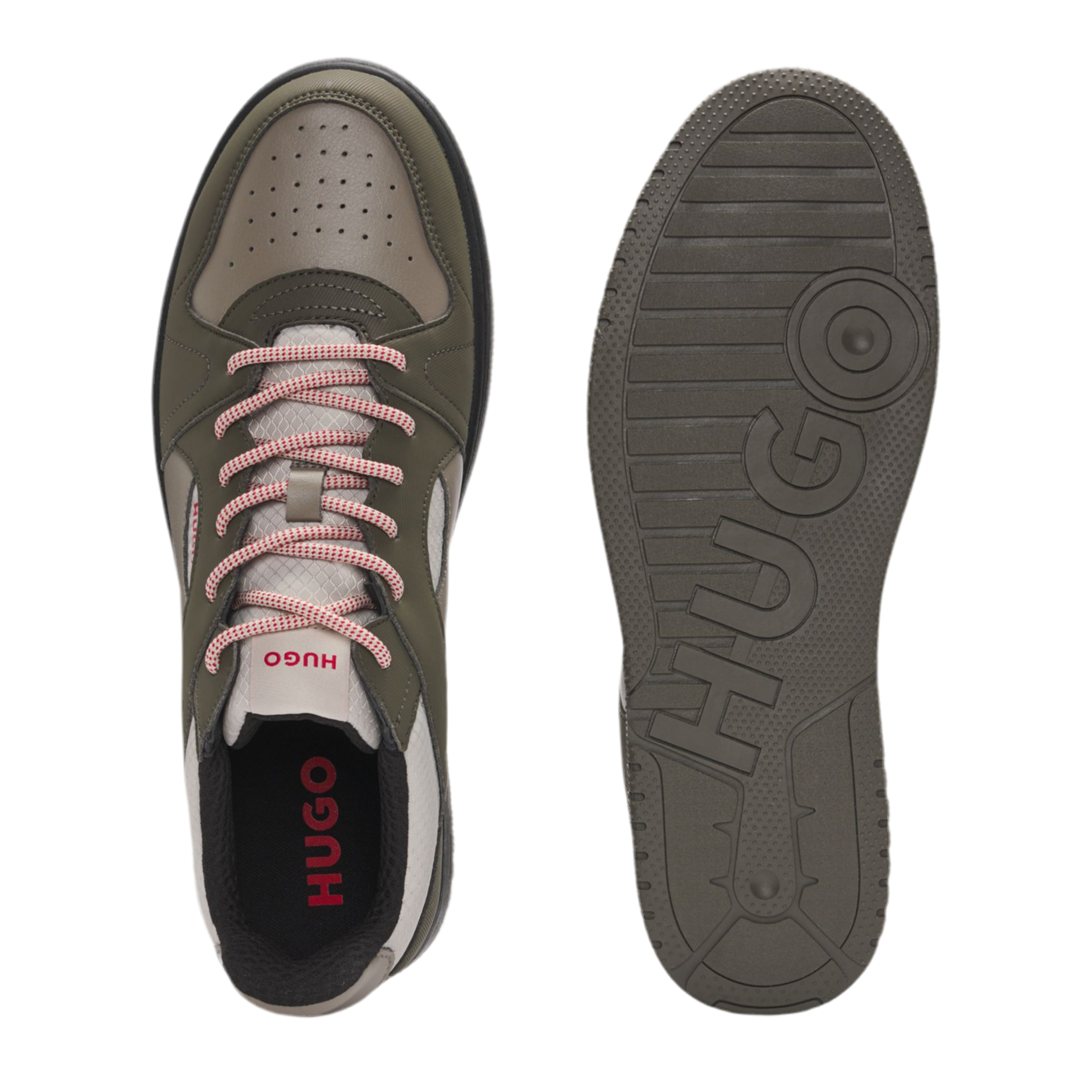 Hugo Boss Men Mixed  Ripstop Suede Trainers - Light Brown